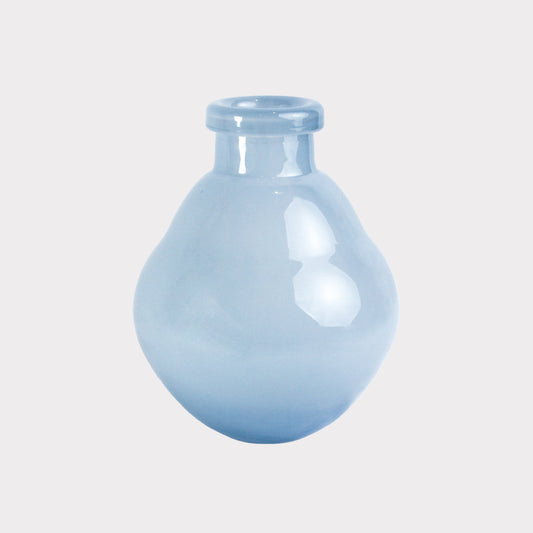 义乌市碧轩进出口 Baby Blue Glass Belly Vase