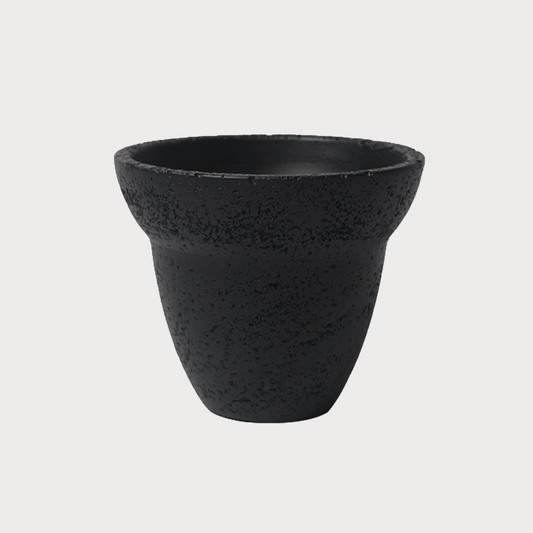 潮州市潮安区枫溪镇唯创家居 Beanie Hat Style Cement Plant Pot | Black