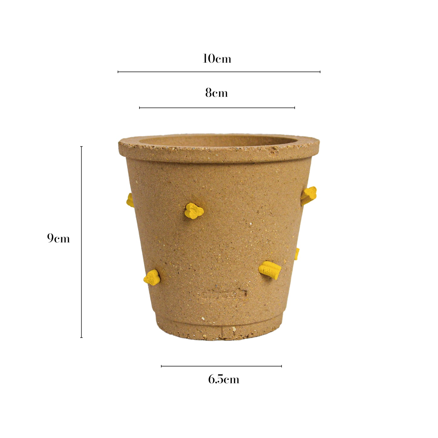 Ciireal Cheese Biscuit Ceramic Planter | Brown
