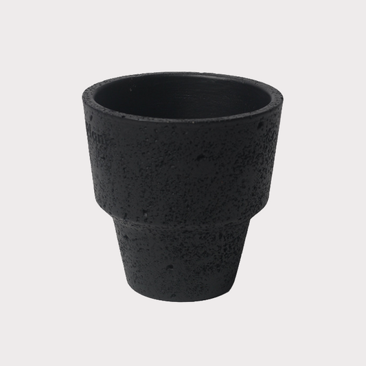 潮州市潮安区枫溪镇唯创家居 Cream Cone Style Cement Plant Pot | Black