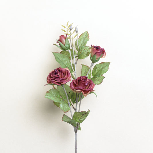 义乌苏荣花业 Artificial Rose Branch|Bronze Red