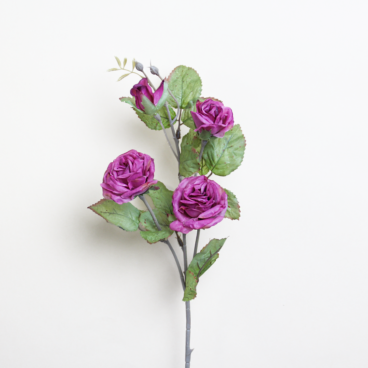 义乌苏荣花业 Artificial Rose Branch|Purplish Red