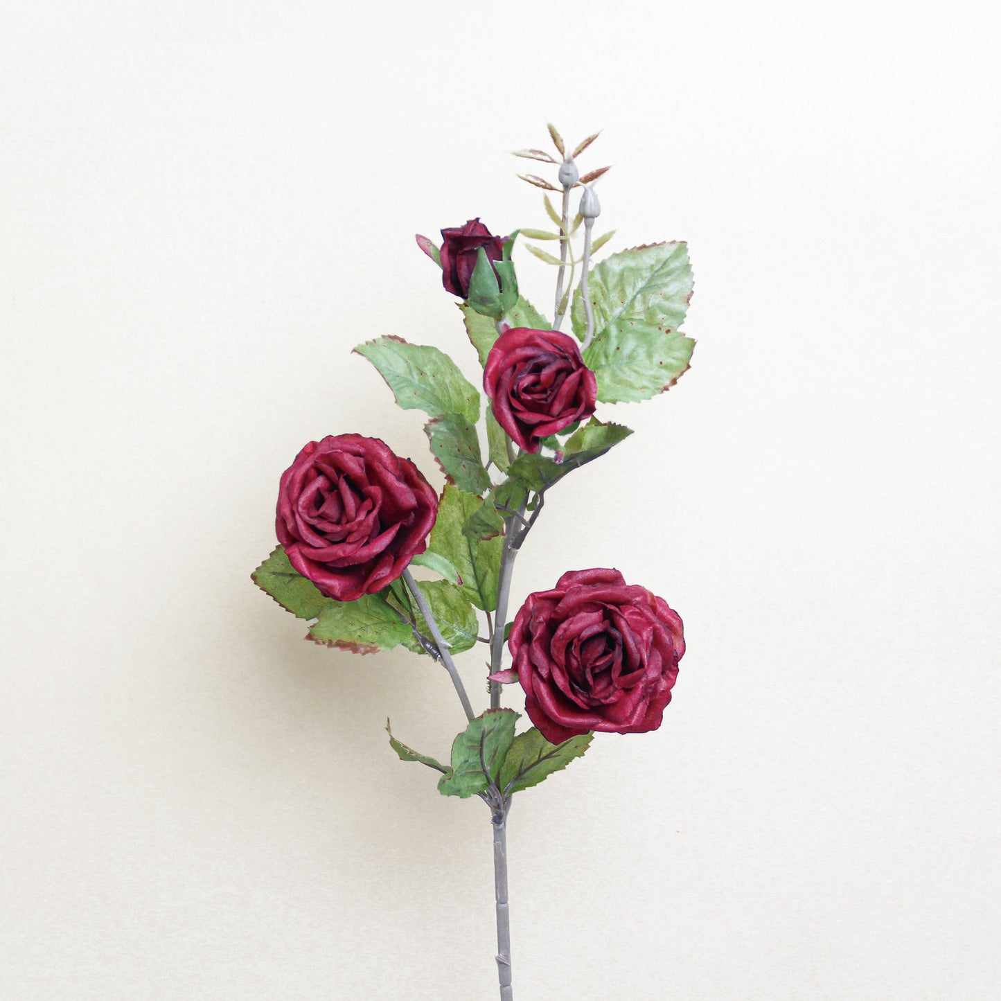 义乌苏荣花业 Artificial Rose Branch|Red