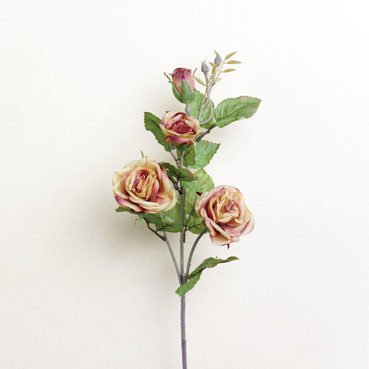 义乌苏荣花业 Artificial Rose Branch|Sunset Yellow