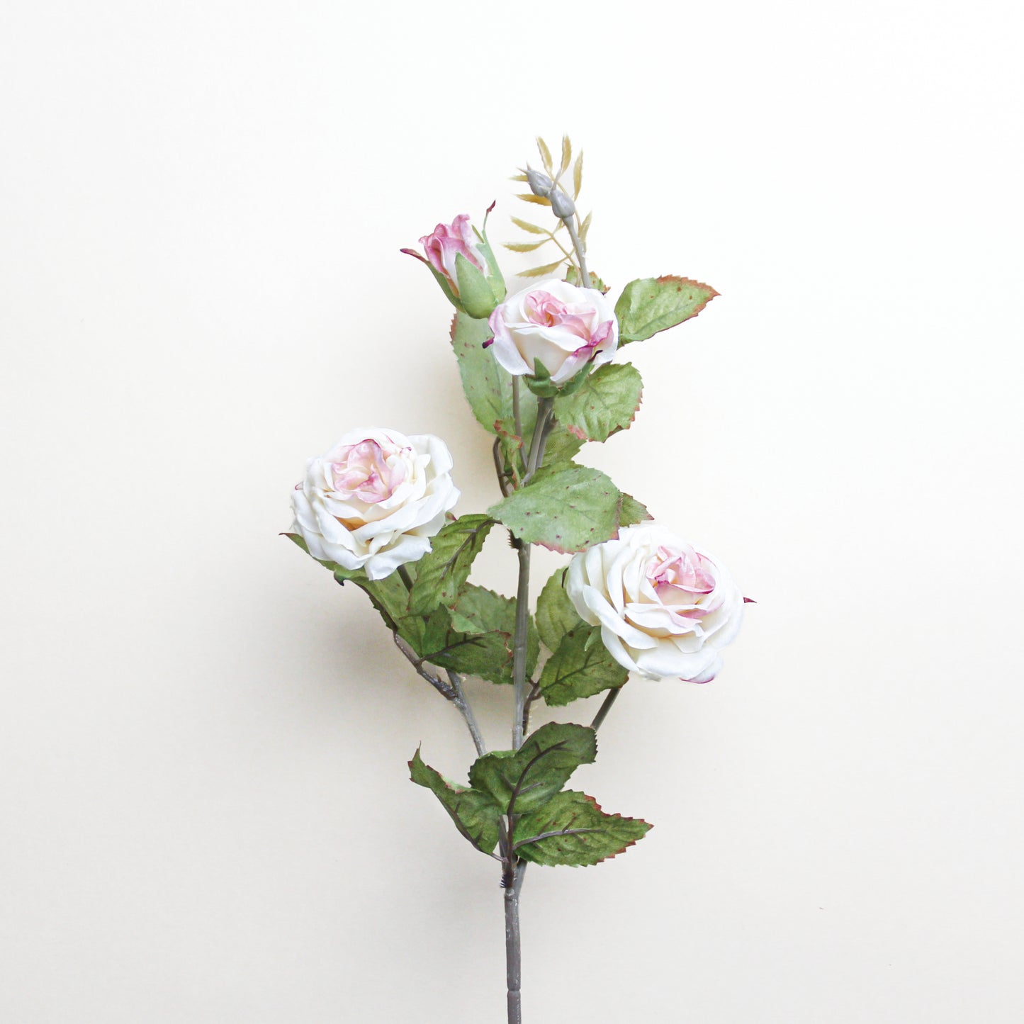 义乌苏荣花业 Artificial Rose Branch|White Pink