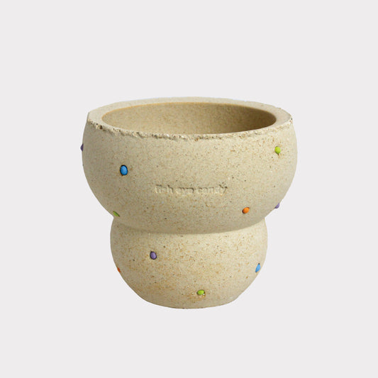 Ciireal Fish Eye Candy Ceramic Planter | Beige