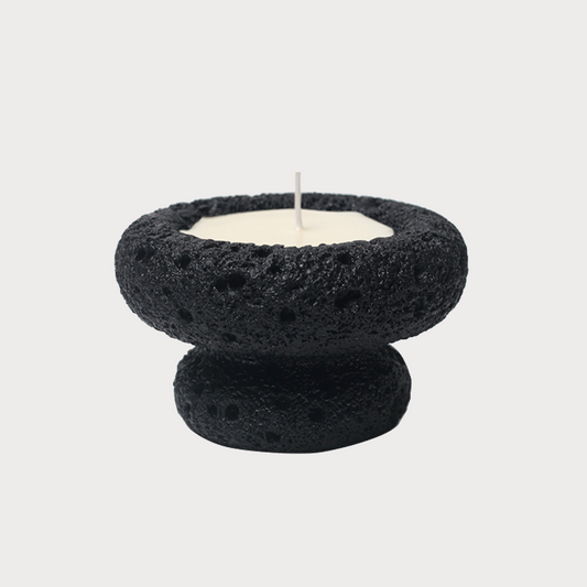 潮州市潮安区枫溪镇唯创家居 Lava Stone Candle Cup | Black