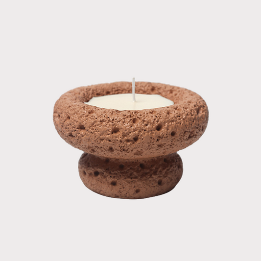 潮州市潮安区枫溪镇唯创家居 Lava Stone Candle Cup | Dark Orange