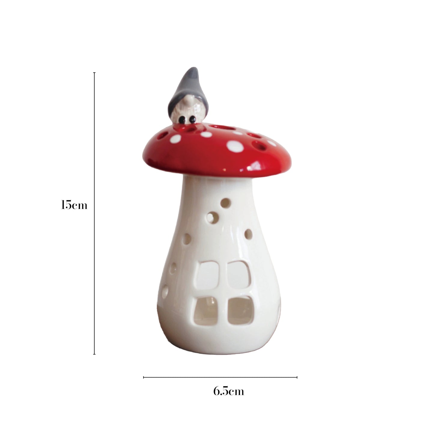 森林熊家居 Mushroom House Candle Holder