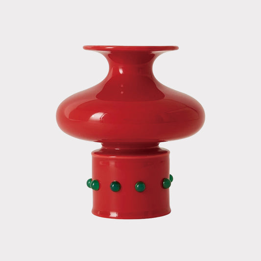 壳里设计In Shell Newborn Bamboo Chinese Vase|Red