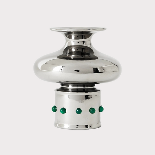 GUANYUANJI Newborn Bamboo Chinese Vase|Silver