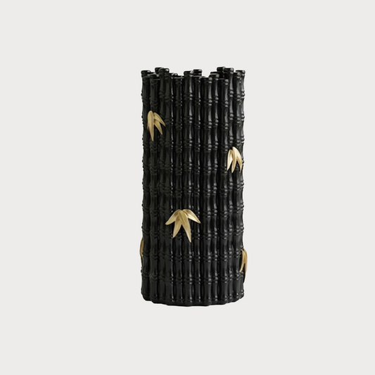 缪斯家 Oriental Golden Bamboo Vase | Black