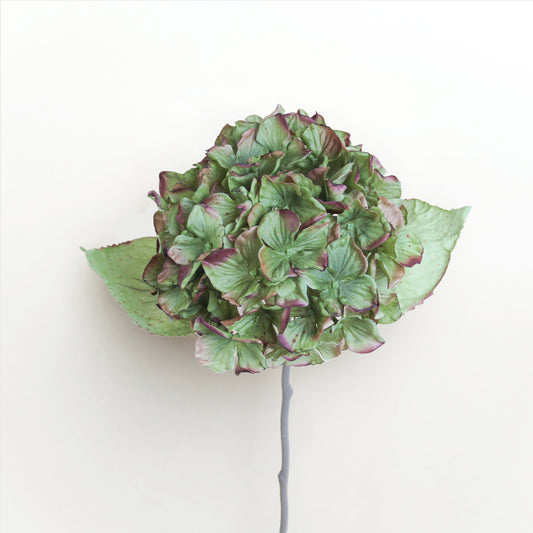 义乌苏荣花业 Real Touch Antique Faux Hydrangea| Dark Green