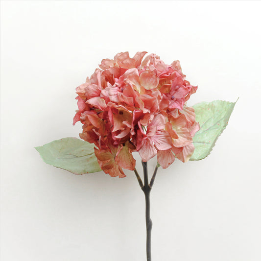 义乌苏荣花业 Real Touch Antique Faux Hydrangea|Reddish Orange