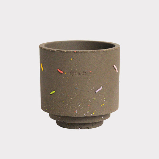 Ciireal Sprinkle Ceramic Planter | Brown
