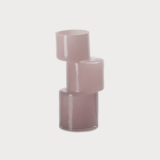 义乌市碧轩进出口 Stacked Spectrum Glass Vase | Rose