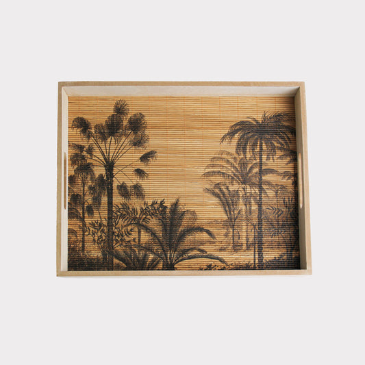 义乌浩克工艺 Tropical Oasis Handcrafted Tray | Square