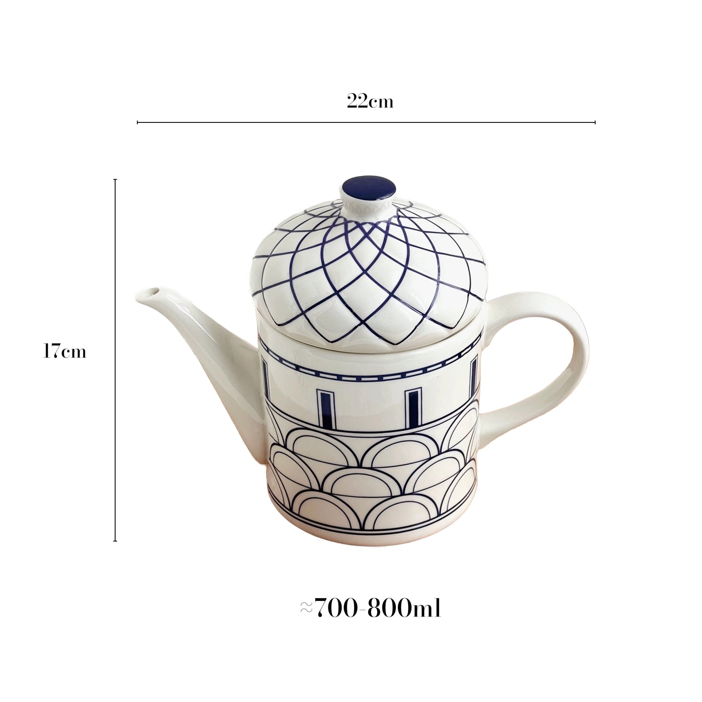 陶气的梁姑娘 Turkish Castle Porcelain Teapot