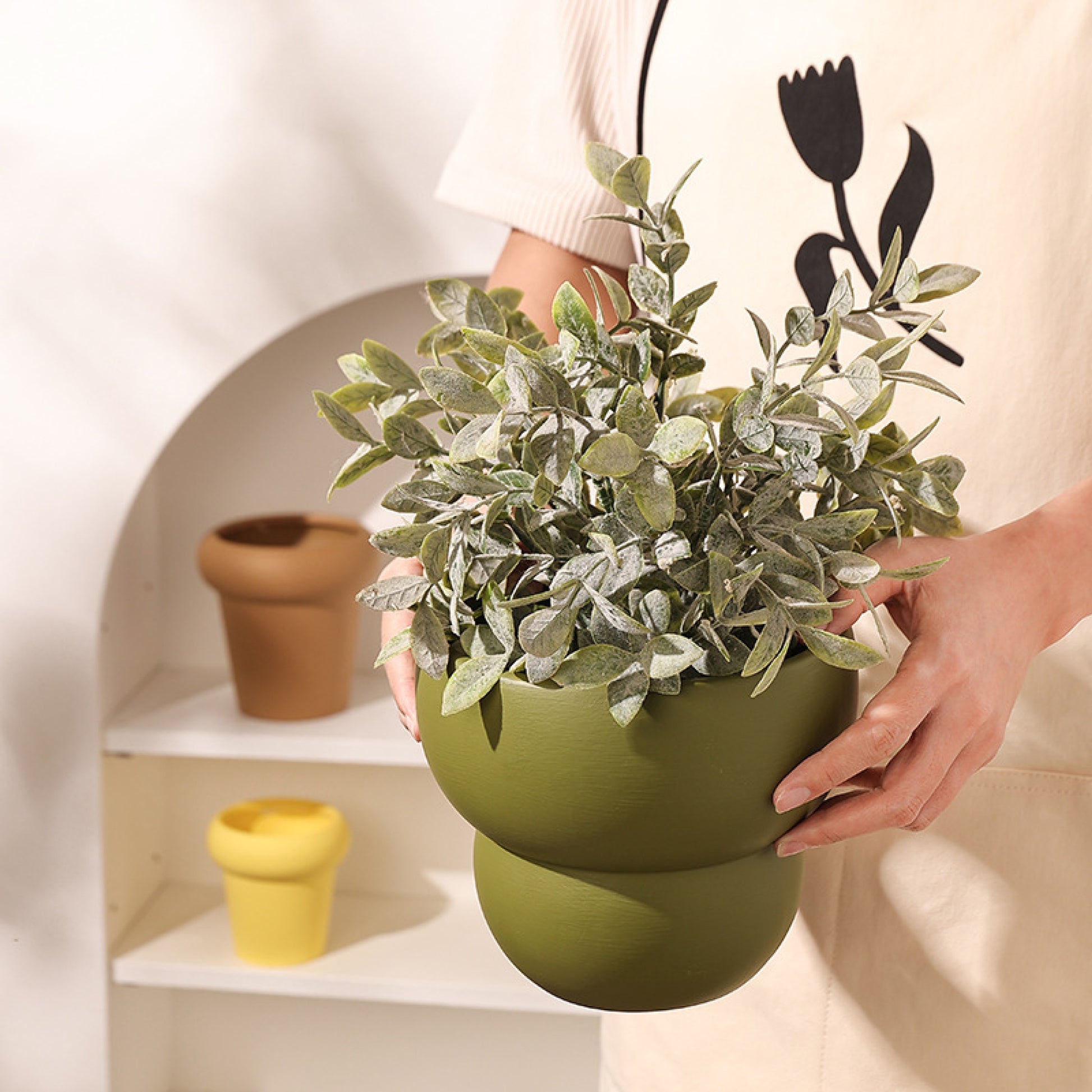 donut plant pot Ceramic Donut Plant Pot
