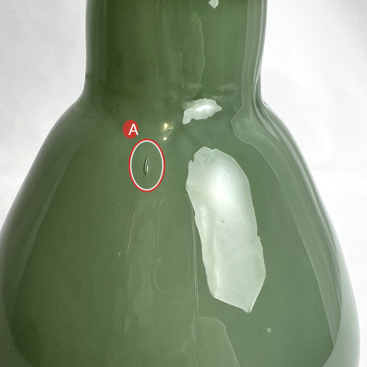 LoKation Jade Droplet Glass Vase — Imperfect