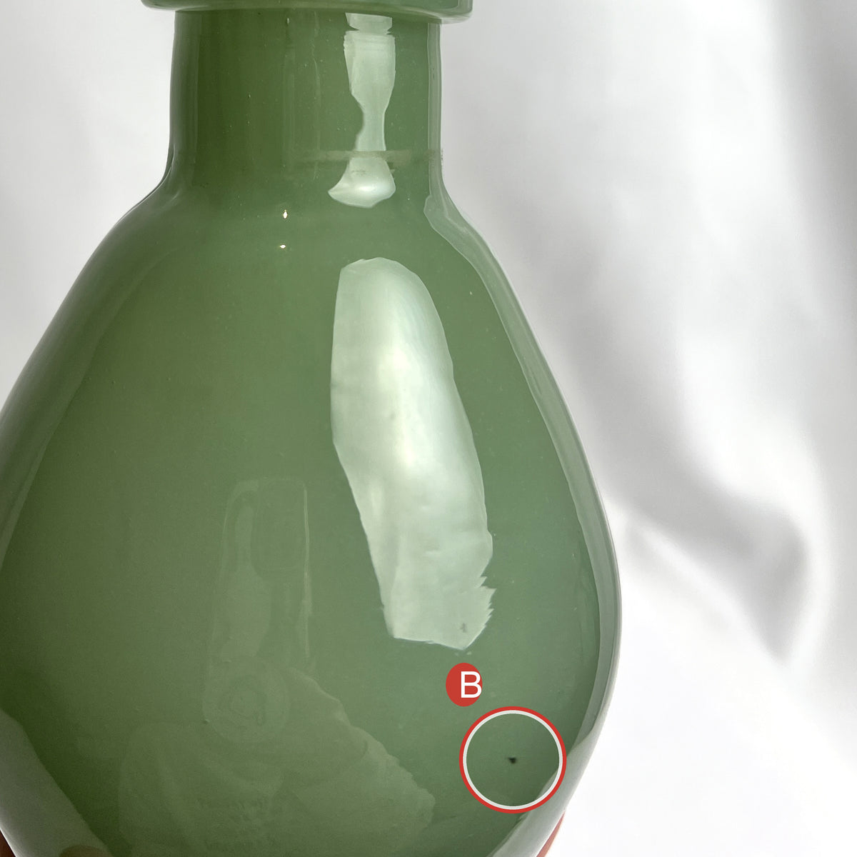 LoKation Jade Droplet Glass Vase — Imperfect