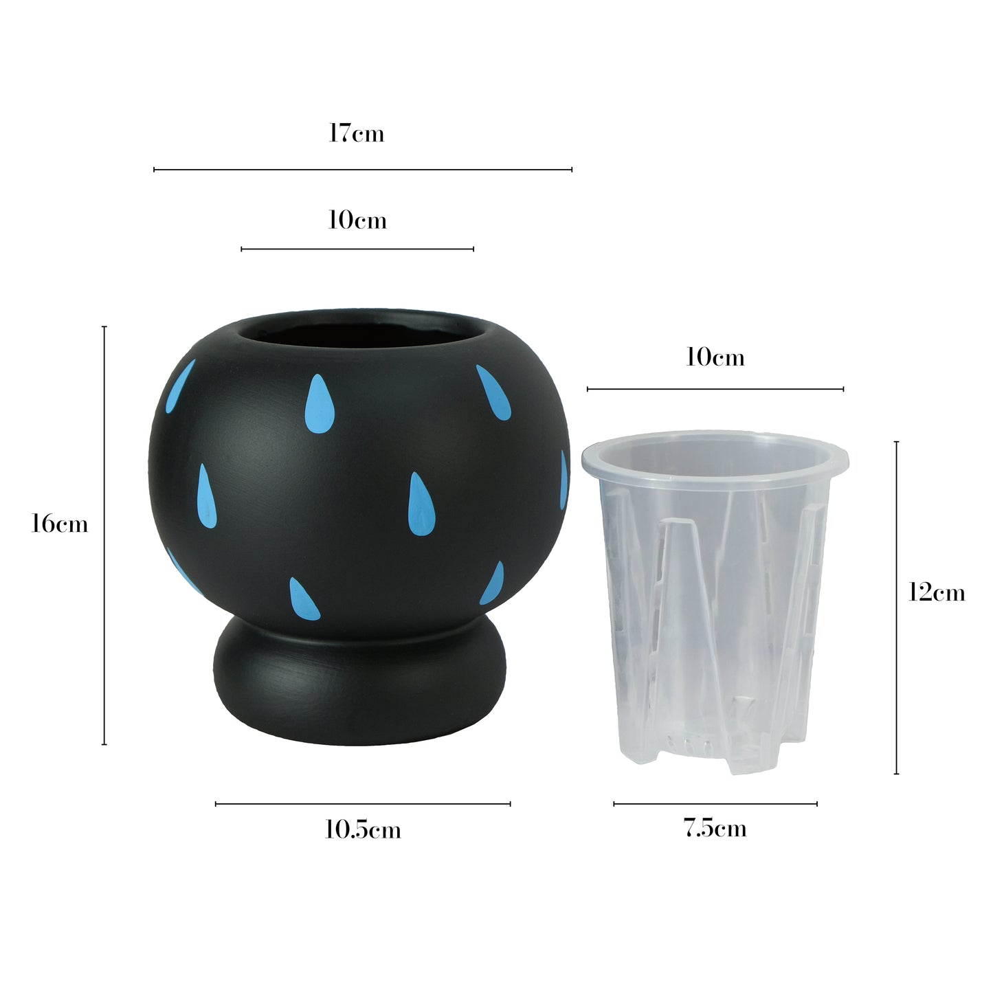 Raindrop Plant Pot Set | Balloon