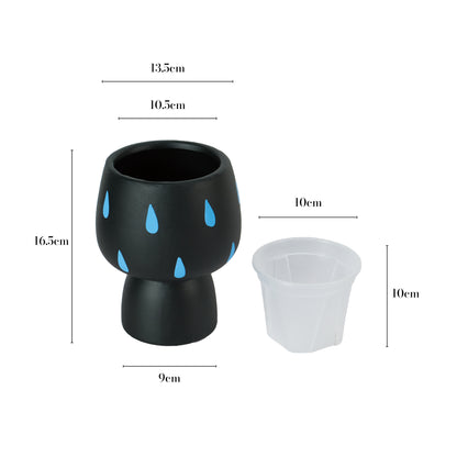 Raindrop Plant Pot Set | Bowl