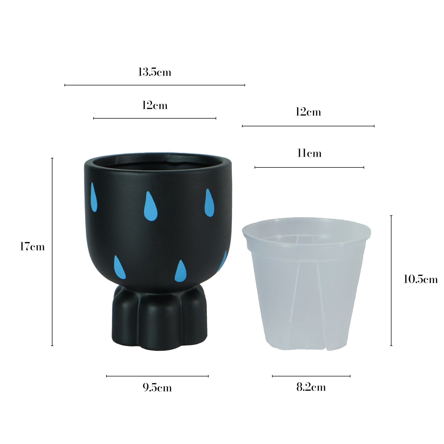 Raindrop Plant Pot Set | Petal